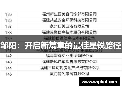 邹阳：开启新篇章的最佳星锐路径